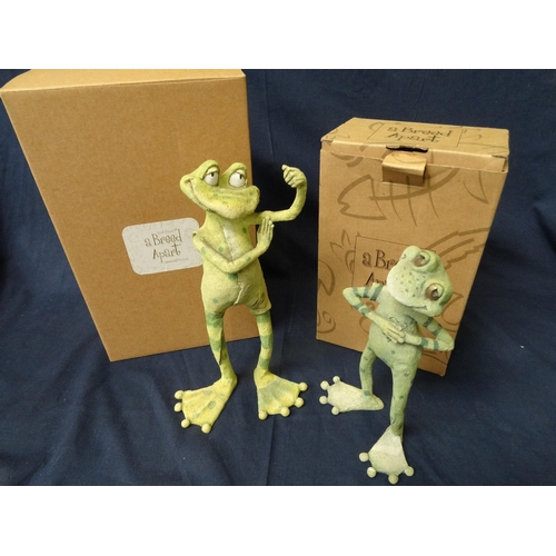 Two Boxed 'A Breed Apart' Frog Figurines [C16]