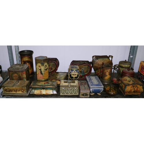 44 - Collection of early tins - novelty shaped