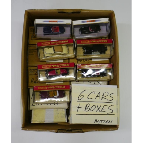 5 - 6 Model cars & boxes