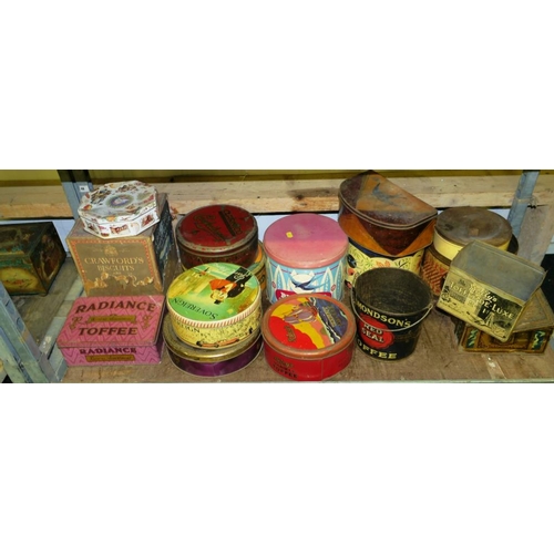 55 - Collection of early tins - sweets & biscuits