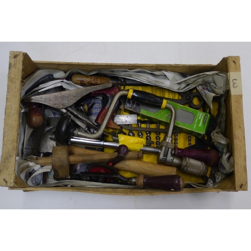 303 - Box of mixed tools