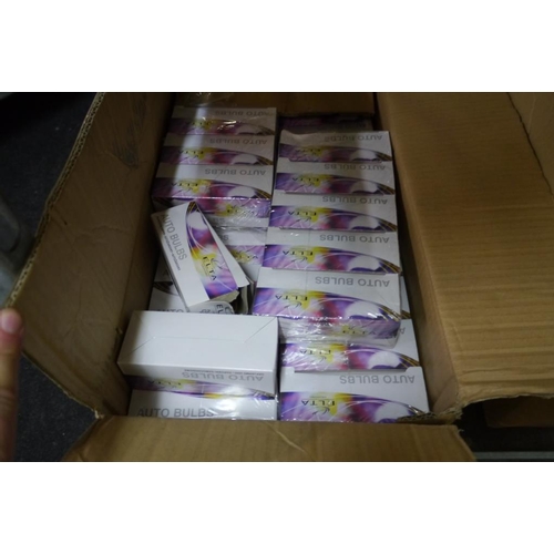 540 - Box of auto bulbs +VAT