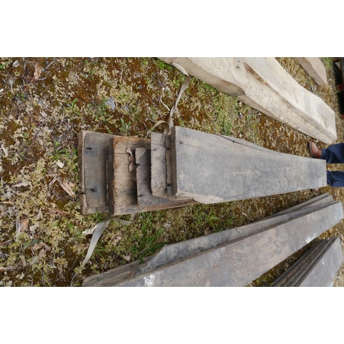 253 - Reclaimed oak floor boards 67