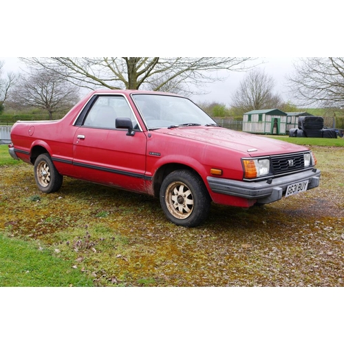 286 - Subaru pick up, farm vehicle, has been in regular use since being taken off road in 2010. Starts and... 