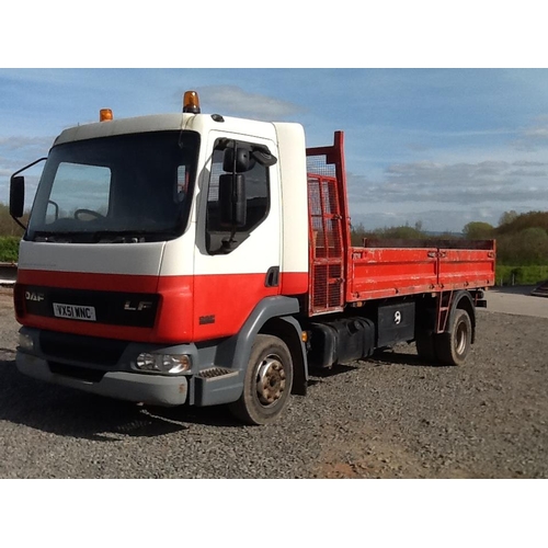 322 - Leyland DAF 45 180 lorry. 12 ton tipper, 51 Reg, 12 months test, 7.2T payload. 343322 kilometres. VG... 