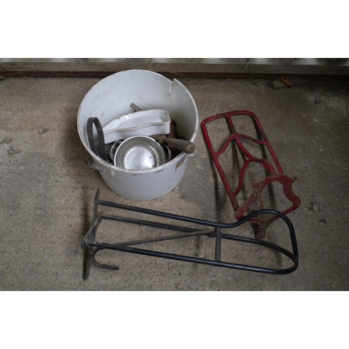 4 - Horse bits, bowls, saddle racks