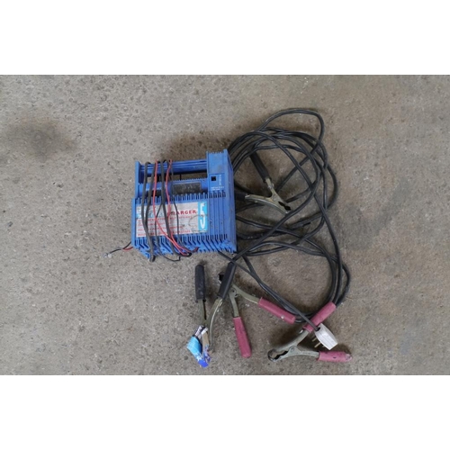 7 - Battery charger and jump leads