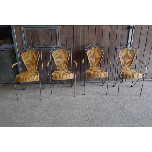 347 - 4 Metal garden chairs