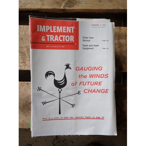 155 - Implement and Tractor magazines 1962- missing 1st October. 23 issues. 1963- Complete 24 issues. 1964... 