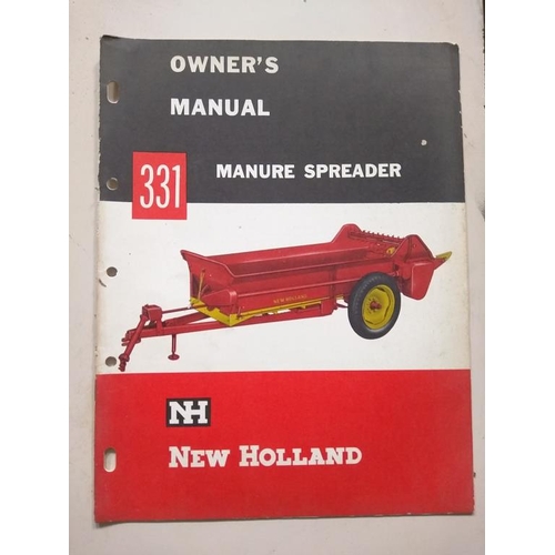 206 - New Holland 202 and 331 manure spreaders owners and parts manuals. 2