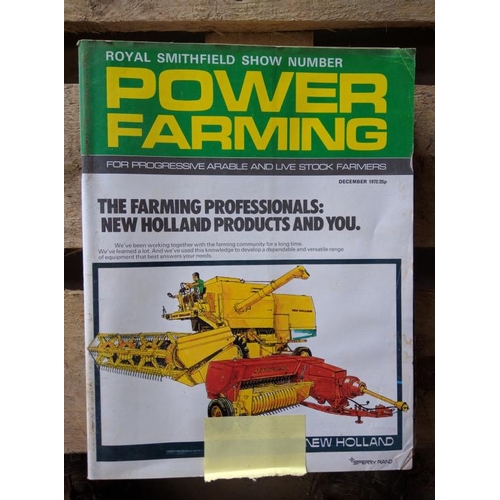 221 - Power Farming magazines. 1970 Feb-May, Aug-Oct and 3x supplements. 1971 Jan-Nov. 1972- Complete.