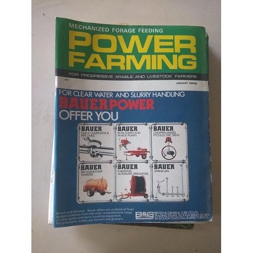 223 - Power Farming magazines. 1976 March, August, October, November, December. 1977 Feb-April and Sept-No... 