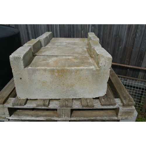 54 - 4 Concrete stands for water troughs