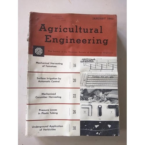 63 - Agricultural engineering magazines 1962 Jan-Dec and 1963 Jan-Dec