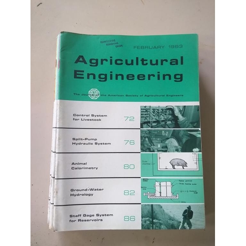 63 - Agricultural engineering magazines 1962 Jan-Dec and 1963 Jan-Dec