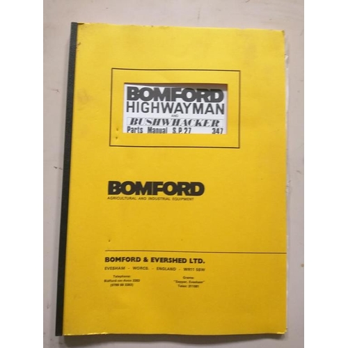 67 - Bomford Highwayman and Bushwacker parts manual