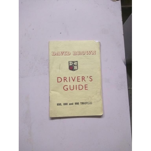 72 - David Brown 850,880,990 drivers guide and David Brown customer service book.