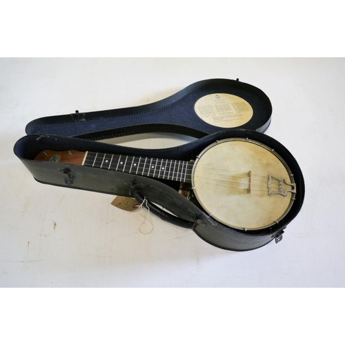 336 - John Grey & Sons ukulele in case