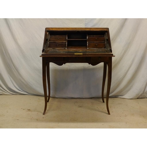 370 - Mahogany ladies fall front writing desk 27