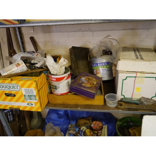 13 - Shelf of workshop accessories