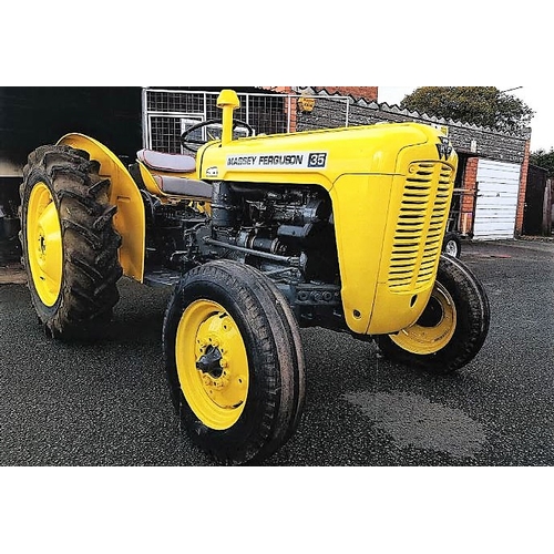 163 - Massey Ferguson 35 Industrial tractor. Yellow