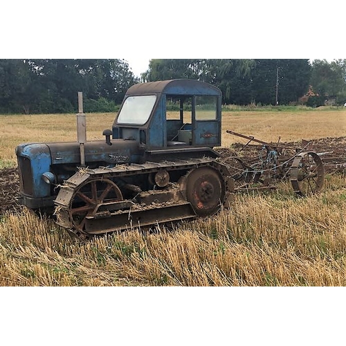 139 - Fordson Major County full tracks. All original, good working order, complete with cab