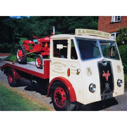 4 - 1949 Vulcan 6 PF lorry. Six cylinder Perkins engine. Four speed gearbox, two speed axle. Beaver tail... 