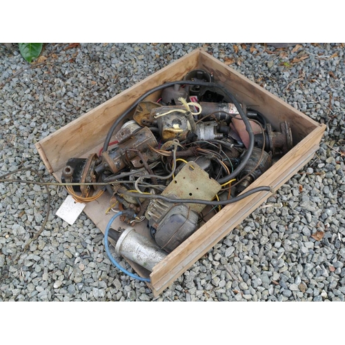 12 - Tray of regulators, coils and other electrical parts