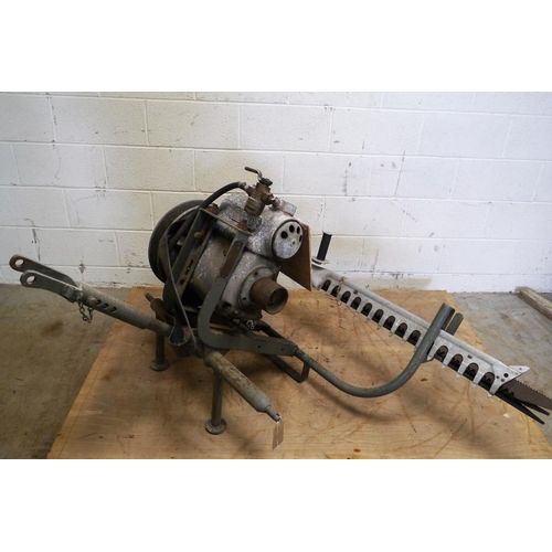 223 - Ferguson 25cfm hydrovane compressor with hedge cutter attachment. SN. 397