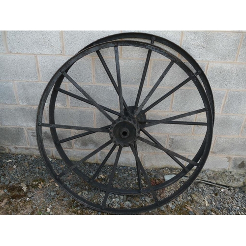 72A - 2 Cast iron wheels. 52