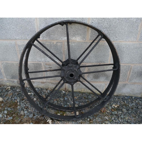 73 - 2 Cast iron wheels. 32