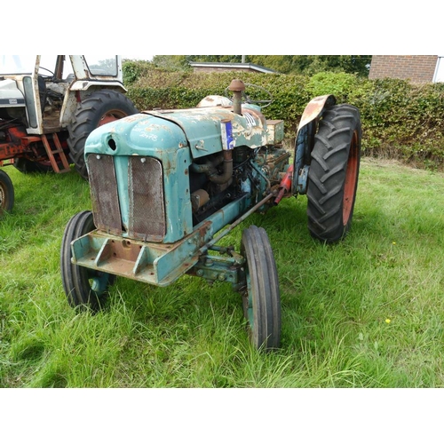 563 - Fordson E1A diesel Major industrial tractor. No linkage. Runs