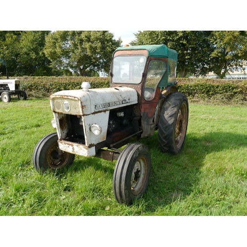 589 - David Brown 990 Selectamatic tractor. Runs, Lambourn cab. SN. 814479 Reg. VAH 533H