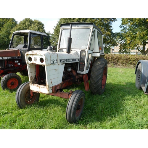 591 - David Brown 1212 tractor. 2 Wheel drive. Reg. PRO 909R