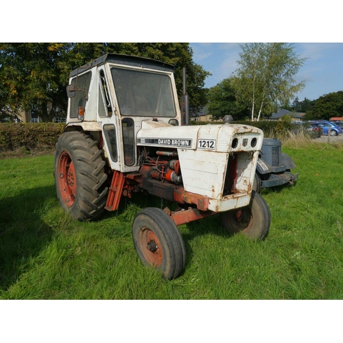 591 - David Brown 1212 tractor. 2 Wheel drive. Reg. PRO 909R