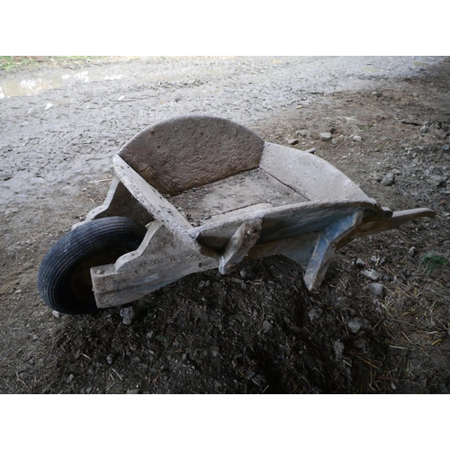 27 - Wooden garden wheel barrow