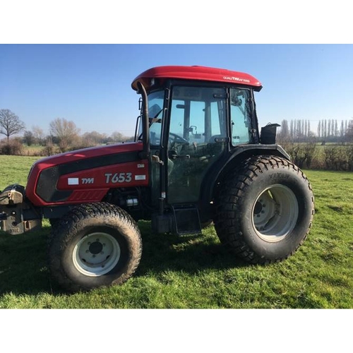 286 - Tym T653 tractor. 65 HP, 2008, one previous owner, 2450 hours, Ground Care tyres at 90%, 4x4. Genuin... 