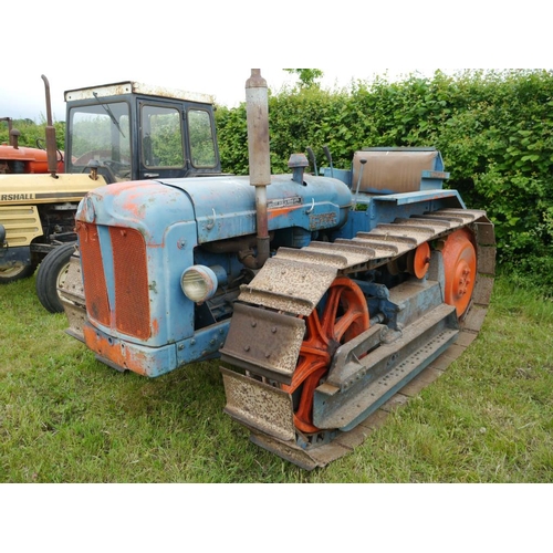 107 - County Fordson Major diesel crawler, type A. SN.8244. Supplied by Ernest Doe & Sons Ltd. Runs +VAT