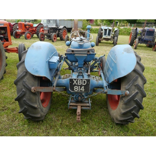 110 - Fordson Dexta tractor. Runs.  Reg. XBD 814+VAT