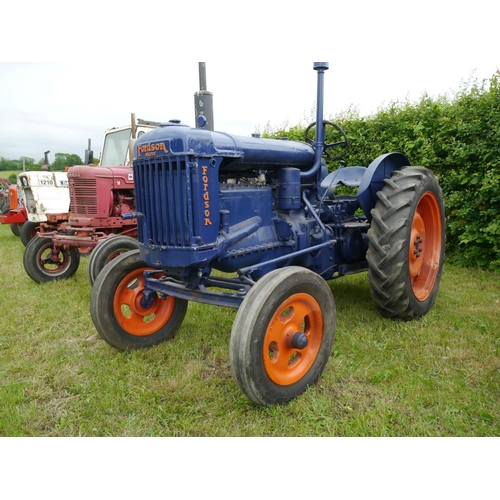 113 - Fordson E27N tractor. Early restoration. PTO, hydraulics+VAT