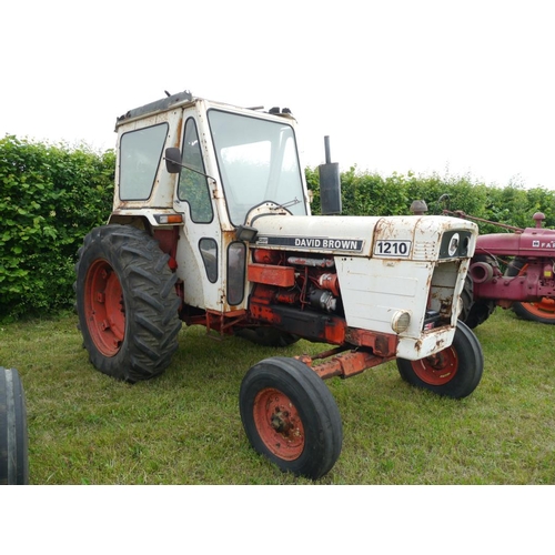 115 - David Brown 1210 tractor. 2WD, power steering, cab, 7213hrs. Runs. SN. 1210/1 11151264+VAT