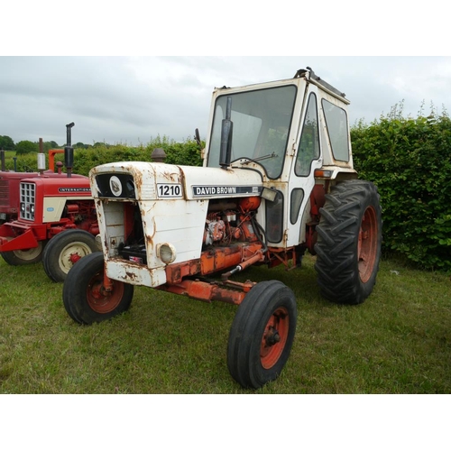 115 - David Brown 1210 tractor. 2WD, power steering, cab, 7213hrs. Runs. SN. 1210/1 11151264+VAT