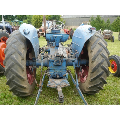 131 - Fordson Super Major tractor. Off farm condition. Runs. Reg. UUD 694+VAT