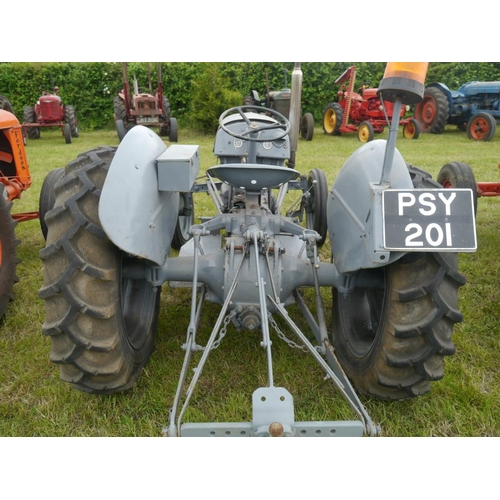 142 - Ferguson TED petrol paraffin tractor. Part restored. Runs. SN.15448. Reg. PSY 201. V5 +VAT