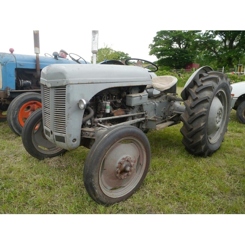 155 - Ferguson TED Petrol Paraffin tractor. Runs. SN. 57141. Reg. 874 UXD. V5. +VAT