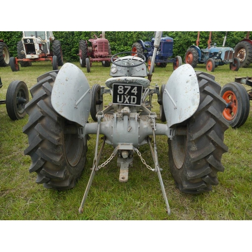 155 - Ferguson TED Petrol Paraffin tractor. Runs. SN. 57141. Reg. 874 UXD. V5. +VAT