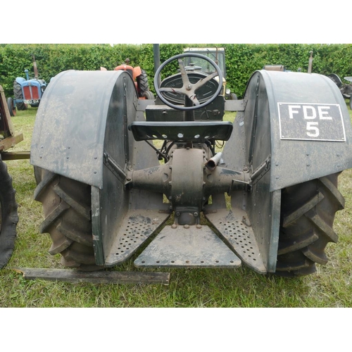 161 - Fordson Standard N tractor. Early restoration, green, wide wing, Dunlop rear wheels, good tyres. Reg... 