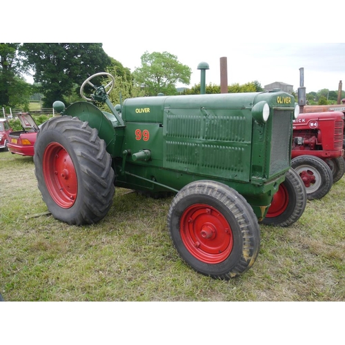 166 - Oliver 99 tractor. SN. 516591+VAT