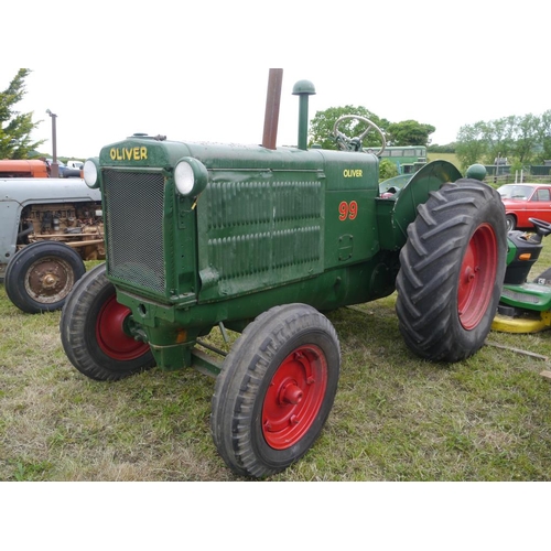 166 - Oliver 99 tractor. SN. 516591+VAT