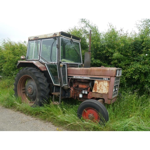 175 - International 784 tractor. 4972Hrs. Runs. Reg. XEW 302T+VAT